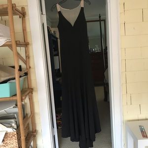 Vera Wang black long dress